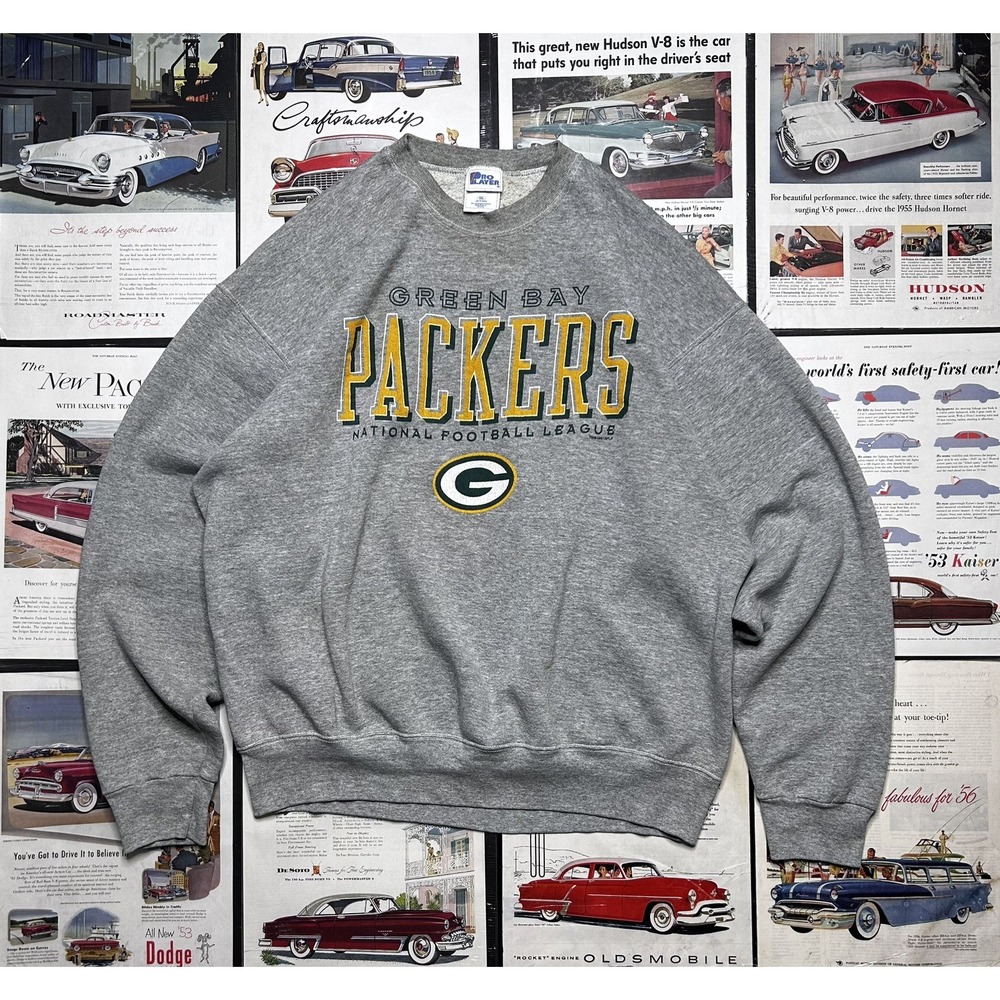 Vintage 90s Green Bay Packers Pro Player Sweatshirt Men's XXL NFL Made in USA